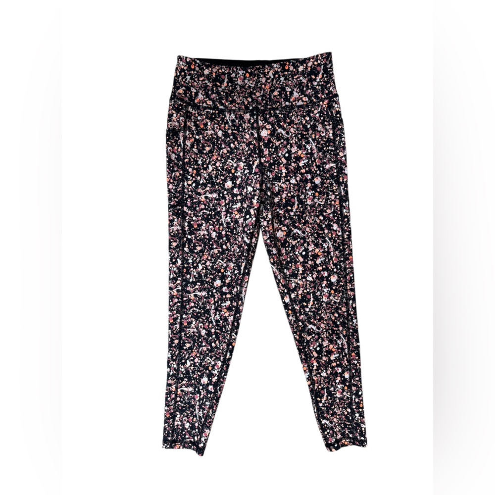 DKNY Sport Paint Splatter Leggings M‎ euc - Picture 2 of 6